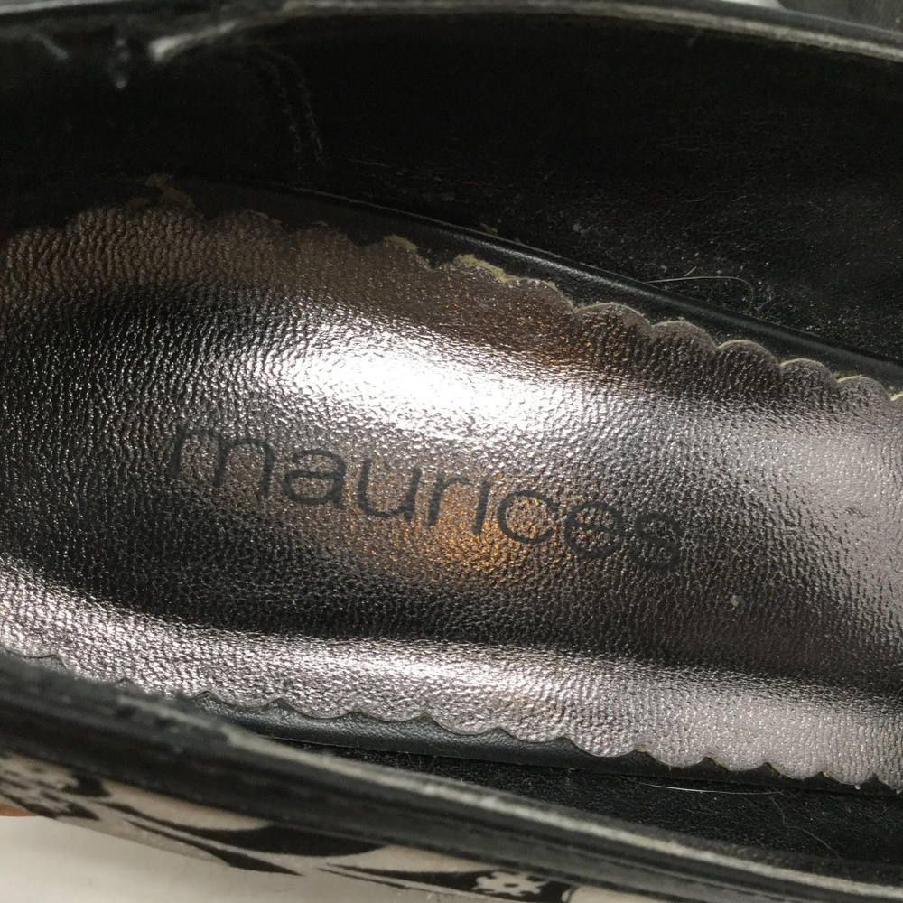 Maurices Women's Shoes Sz Us 9.5 Black White Heels - Picture 7 of 8